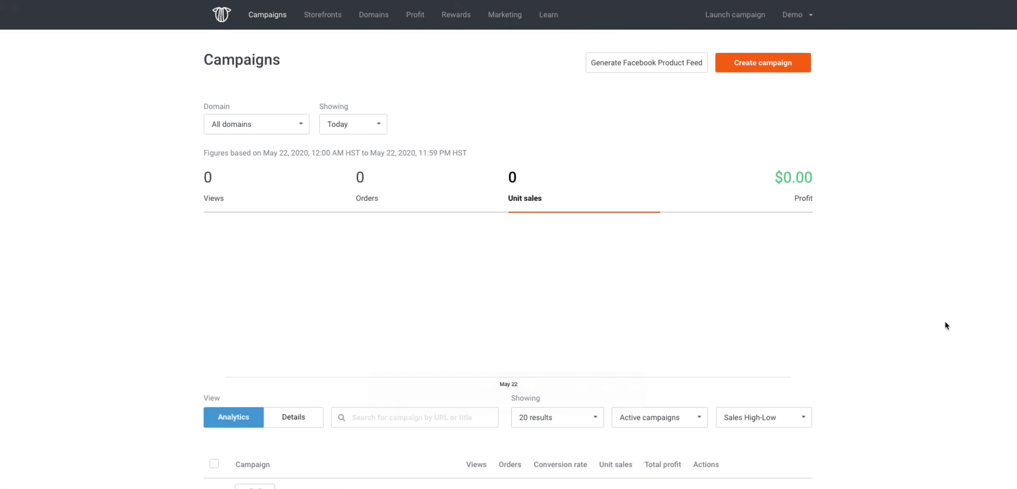 original dashboard alt before project